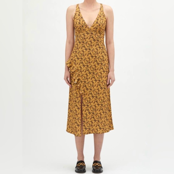 NWT RHODE Irvetta Dress in Floral Trellis Wheat Sz S - Picture 5 of 10